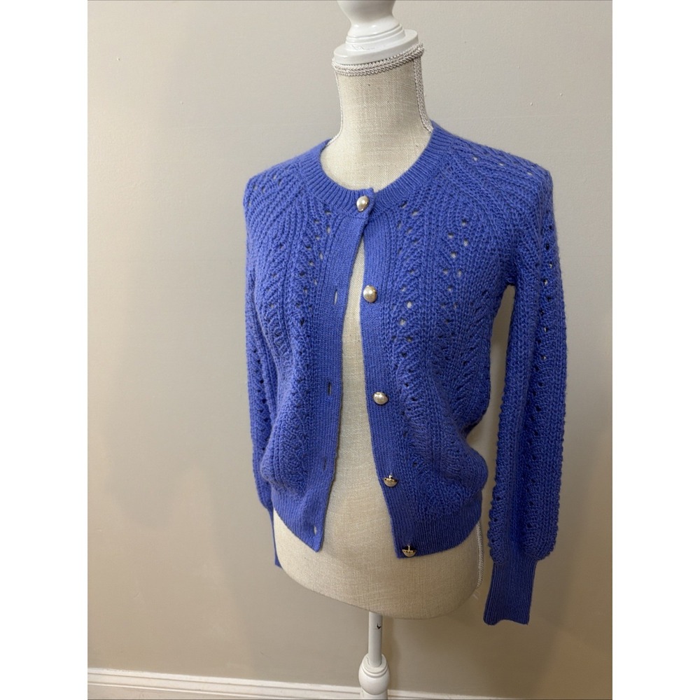 Lilly Pulitzer Zabrina‎ Sweater Purple Clematis $218 Size XXS